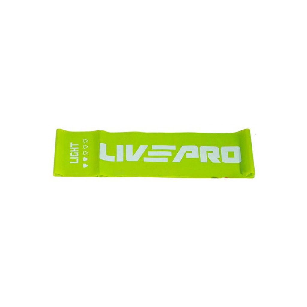 Еспандер LivePro Fitness Band Light LP8415-L зелений Уні 200х15см (4,5кг) (6951376153668) - зображення 1