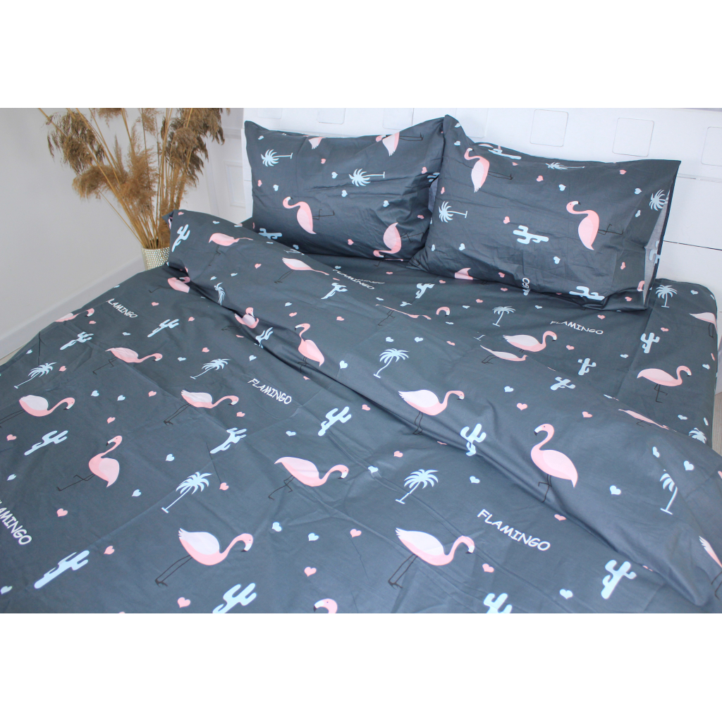 Постільна білизна MirSon Сатин 22-1289 Flamingo Сімейна 160x220 (2200003603675) - зображення 3