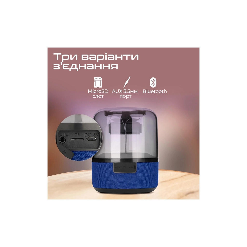 Акустична система Promate Glitz-L Blue (glitz-l.blue) - зображення 6