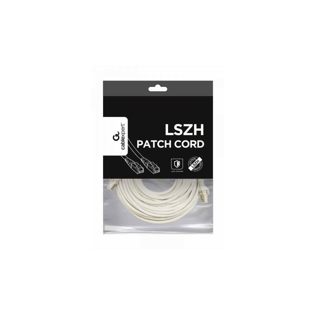 Патч-корд 30м S/FTP Cat 6A CU LSZH white Cablexpert (PP6A-LSZHCU-W-30M) - зображення 3
