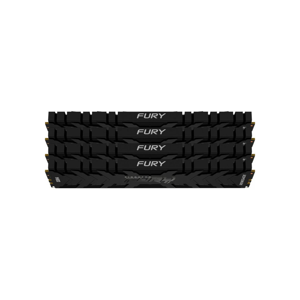 Модуль пам'яті для комп'ютера DDR4 128GB (4x32GB) 3200 MHz Renegade Black Kingston Fury (ex.HyperX) (KF432C16RBK4/128) - зображення 2
