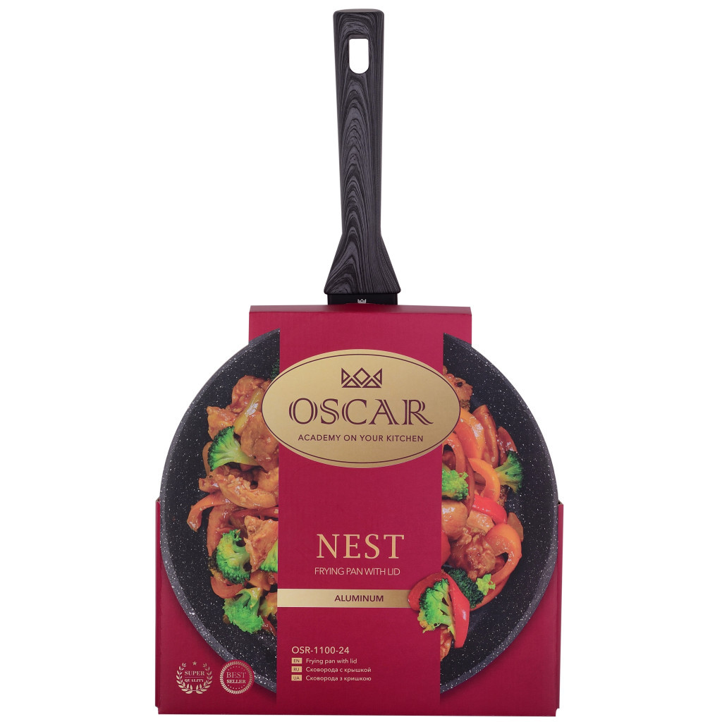 Сковорода Oscar Nest з кришкою 24 см (OSR-1100-24) - зображення 5