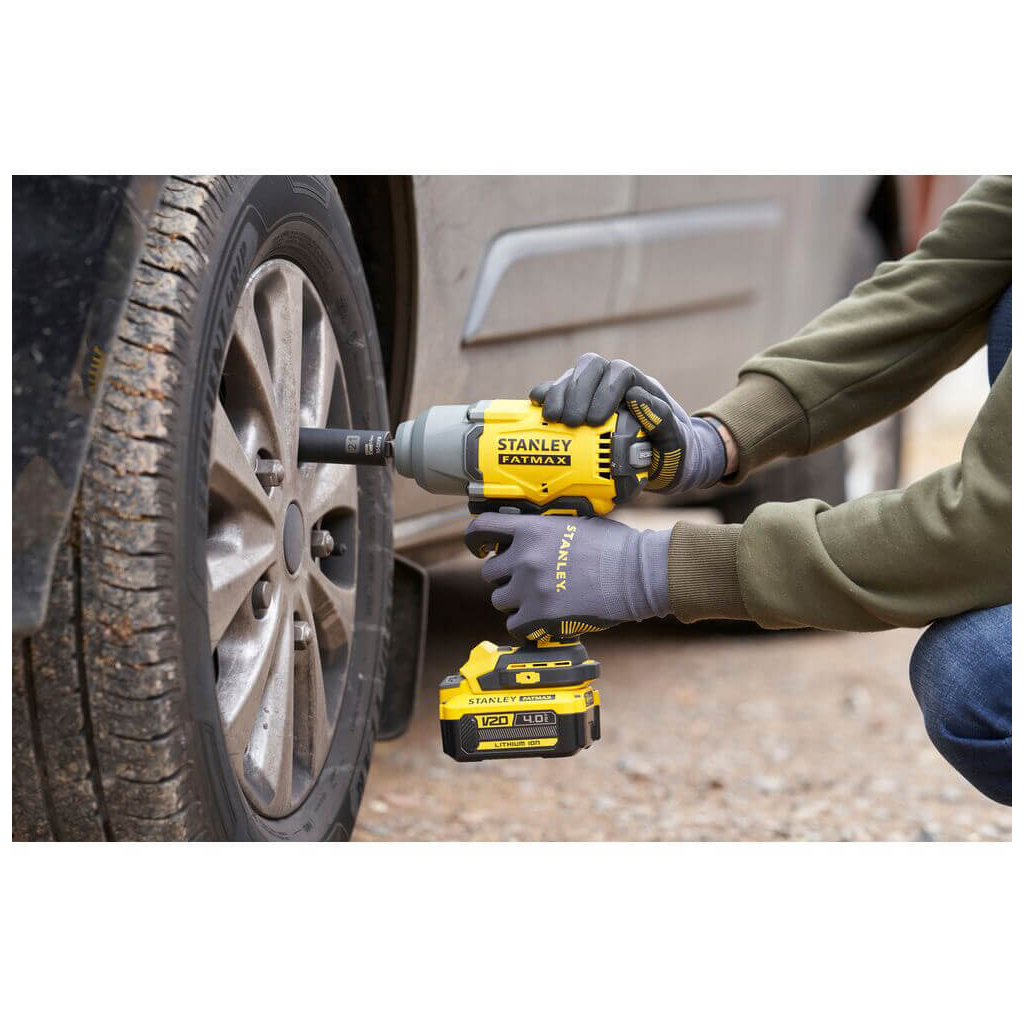 Гайковерт Stanley FatMax, ударний 18V, 4Ah, 950Нм, 2000 об/хв, 2600 уд/хв, 2.66кг (SFMCF940M1) - изображение 10