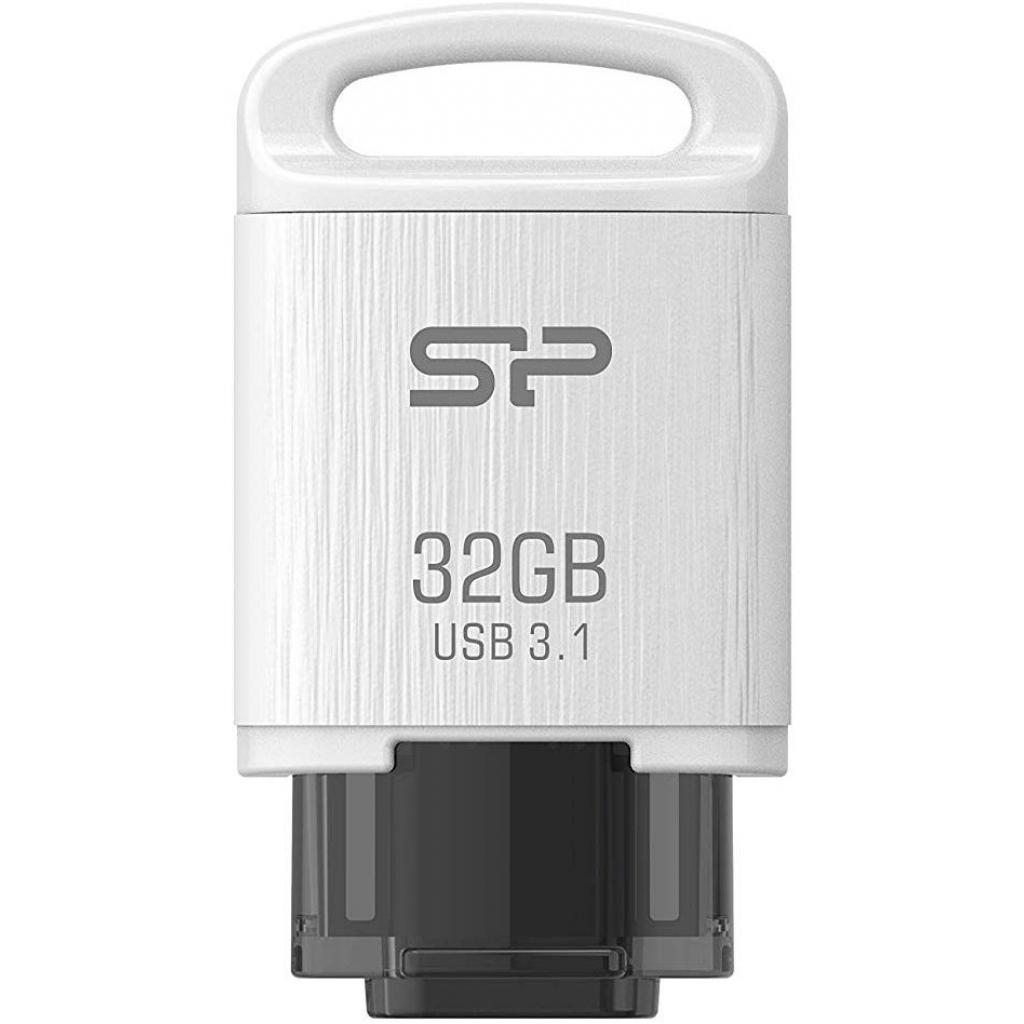USB флеш накопичувач Silicon Power 32GB C10 White USB 3.1 / Type-C (SP032GBUC3C10V1W) - зображення 1