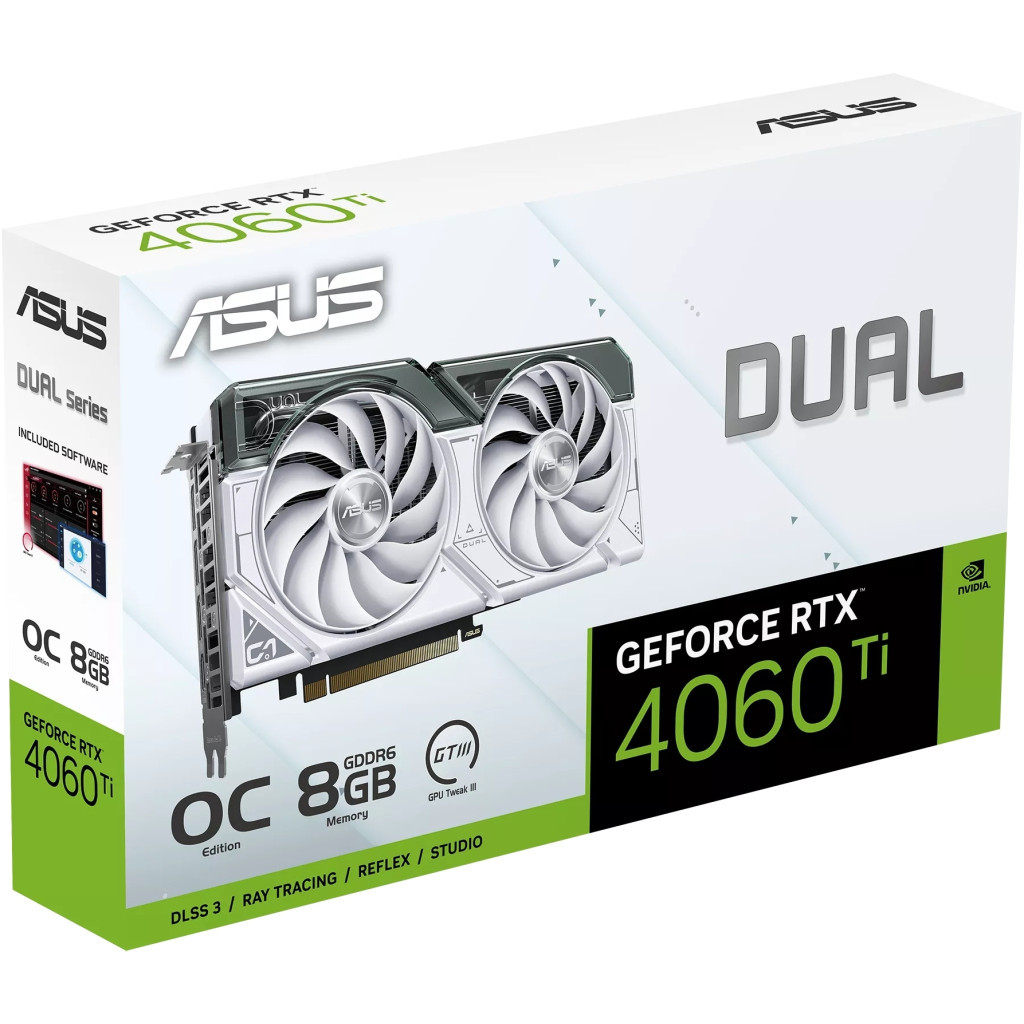 Відеокарта ASUS GeForce RTX4060Ti 8Gb DUAL OC WHITE (DUAL-RTX4060TI-O8G-WHITE) - зображення 12
