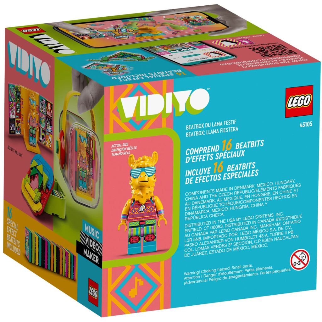 Конструктор LEGO VIDIYO Party Llama BeatBox Бітбокс Лама тусовщиця 82 деталі (43105) - зображення 12