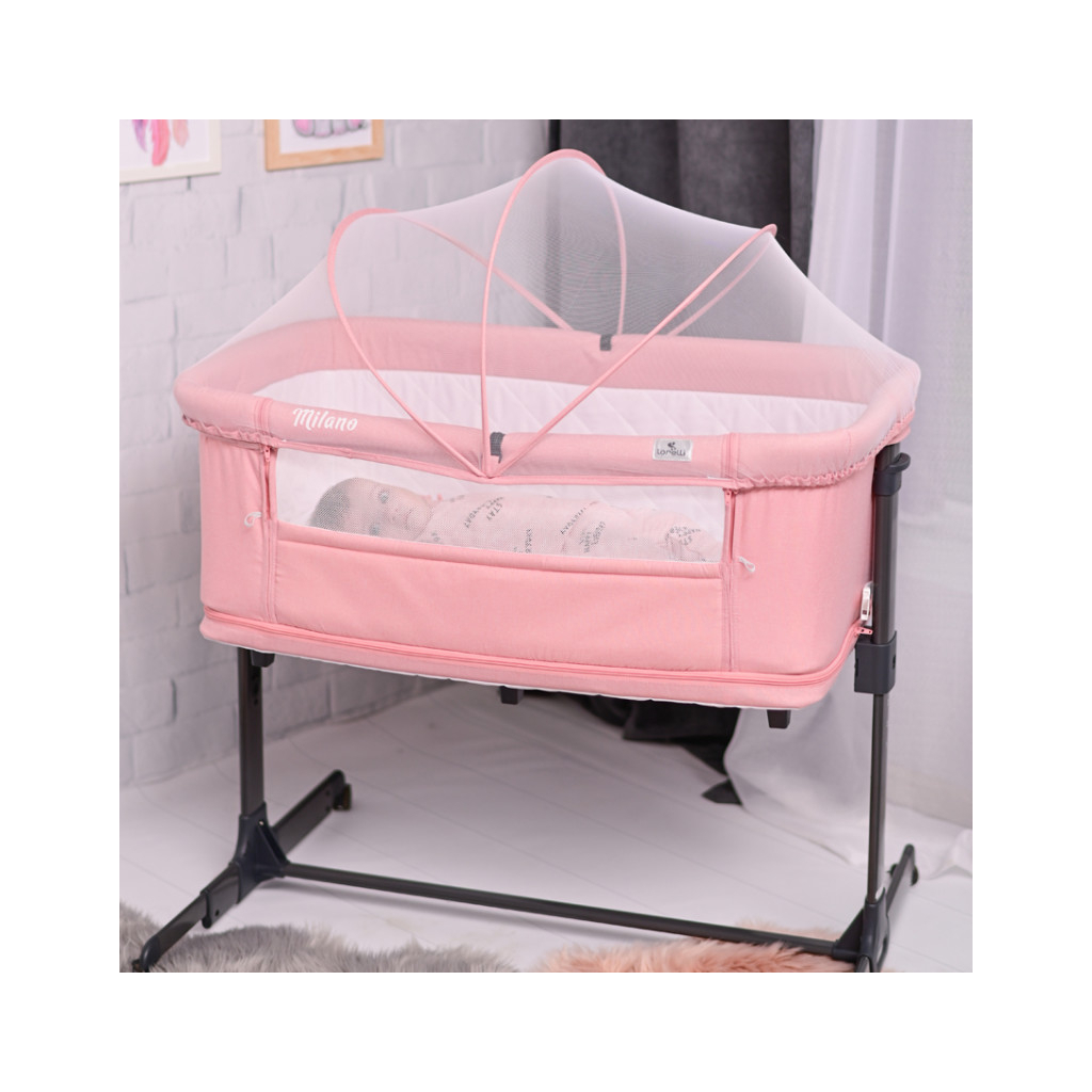 Ліжечко Lorelli MILANO pink - зображення 8