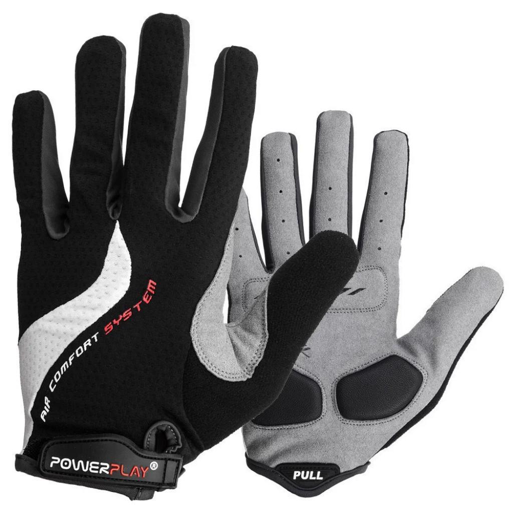 Велорукавиці PowerPlay 6554 Black XXL (6554C_XXL_Black) - зображення 1