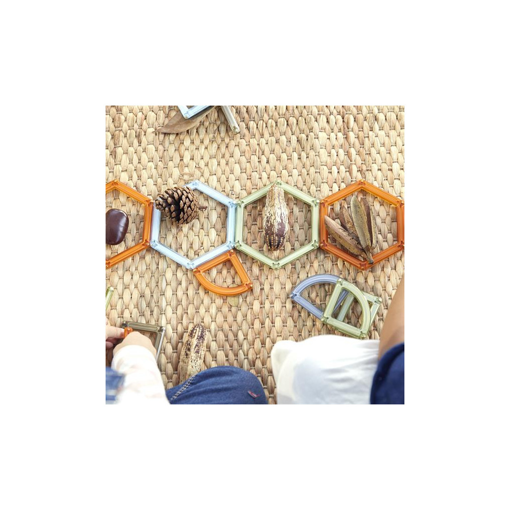 Конструктор Guidecraft PowerClix Frames Natural 74 деталі (G9204) - изображение 9