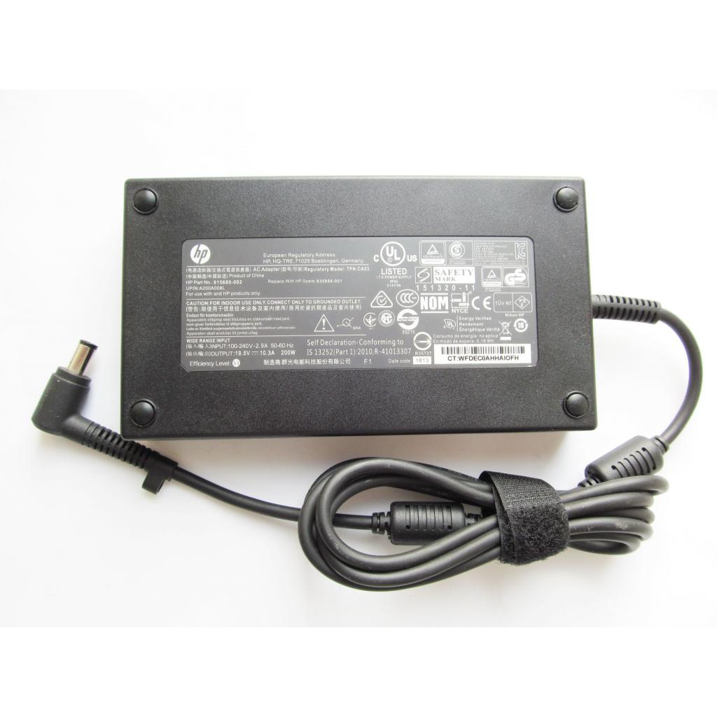 Блок живлення до ноутбуку HP 200W 19.5V, 10.3A, 7.4/5.1(pin inside) Slim (TPN-CA03 / A40275) - зображення 1
