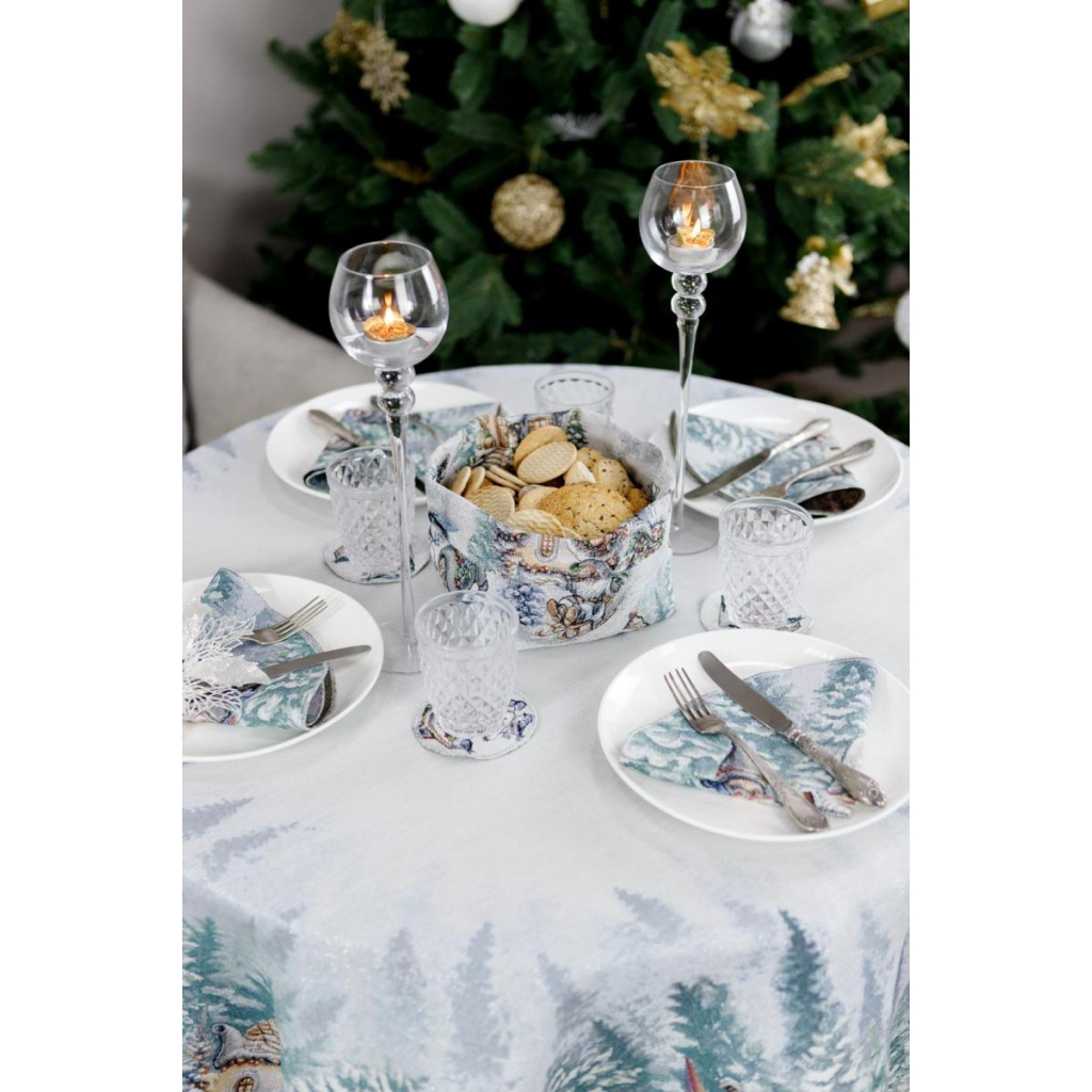 Серветка на стіл Прованс гобеленова Казкові гноми D 35 см (038429) - зображення 7