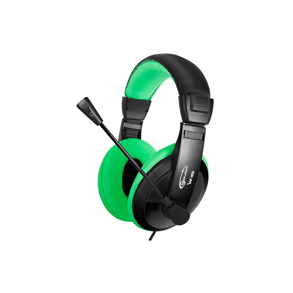 Навушники Gemix W-300 black-green - зображення 1