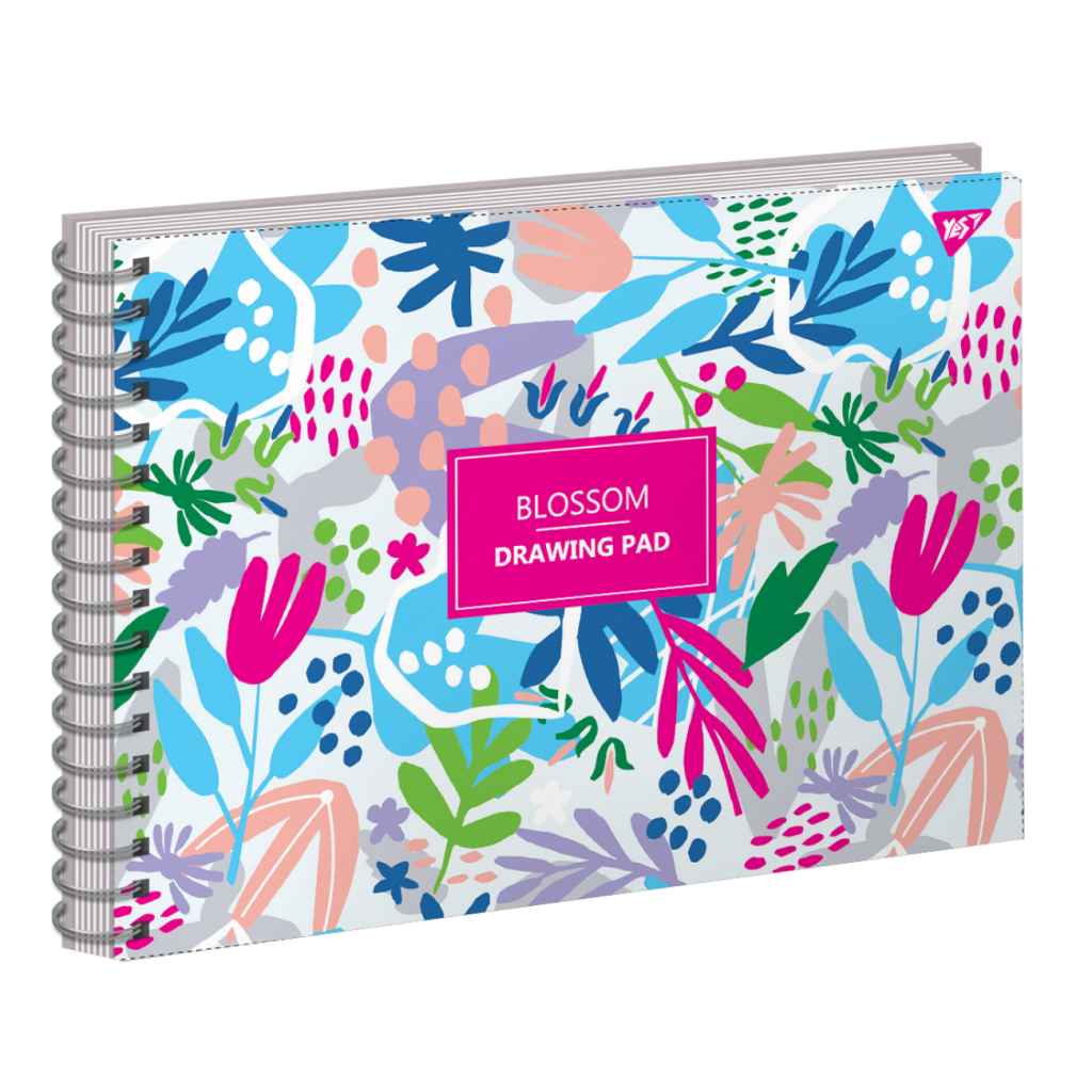 Альбом для малювання Yes А4 BLOSSOM на спіралі, 30 аркушів (130453) - зображення 2