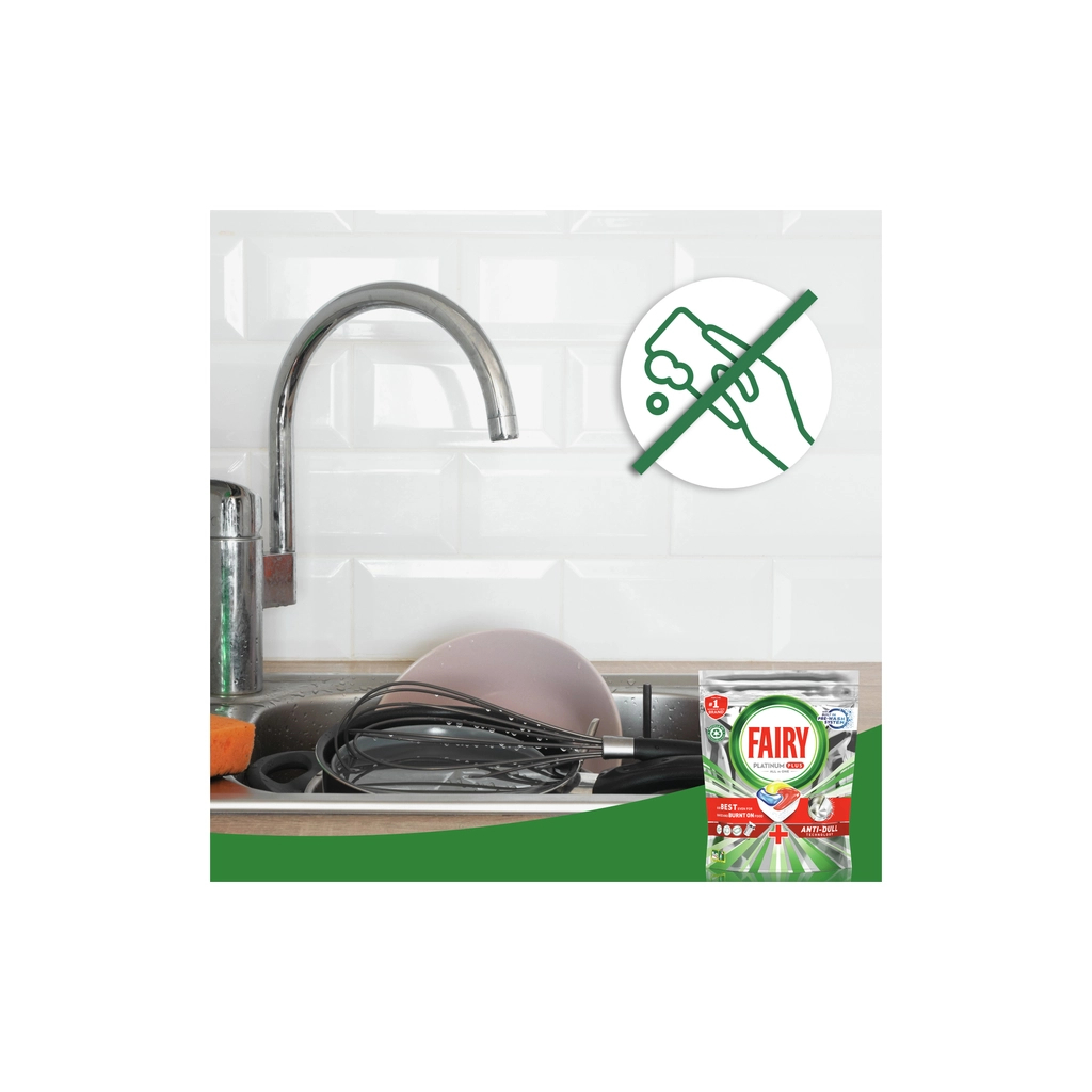 Таблетки для посудомийних машин Fairy Platinum Plus All in One Lemon 71 шт. (8700216236126) - зображення 2