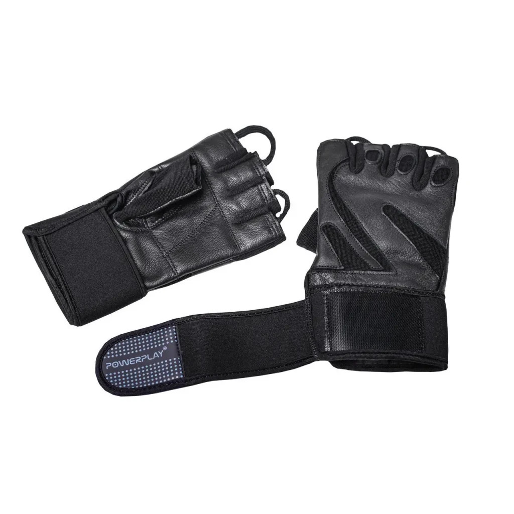 Рукавички для фітнесу PowerPlay 1064 Чорні XL (PP_1064_XL_Black) - зображення 4