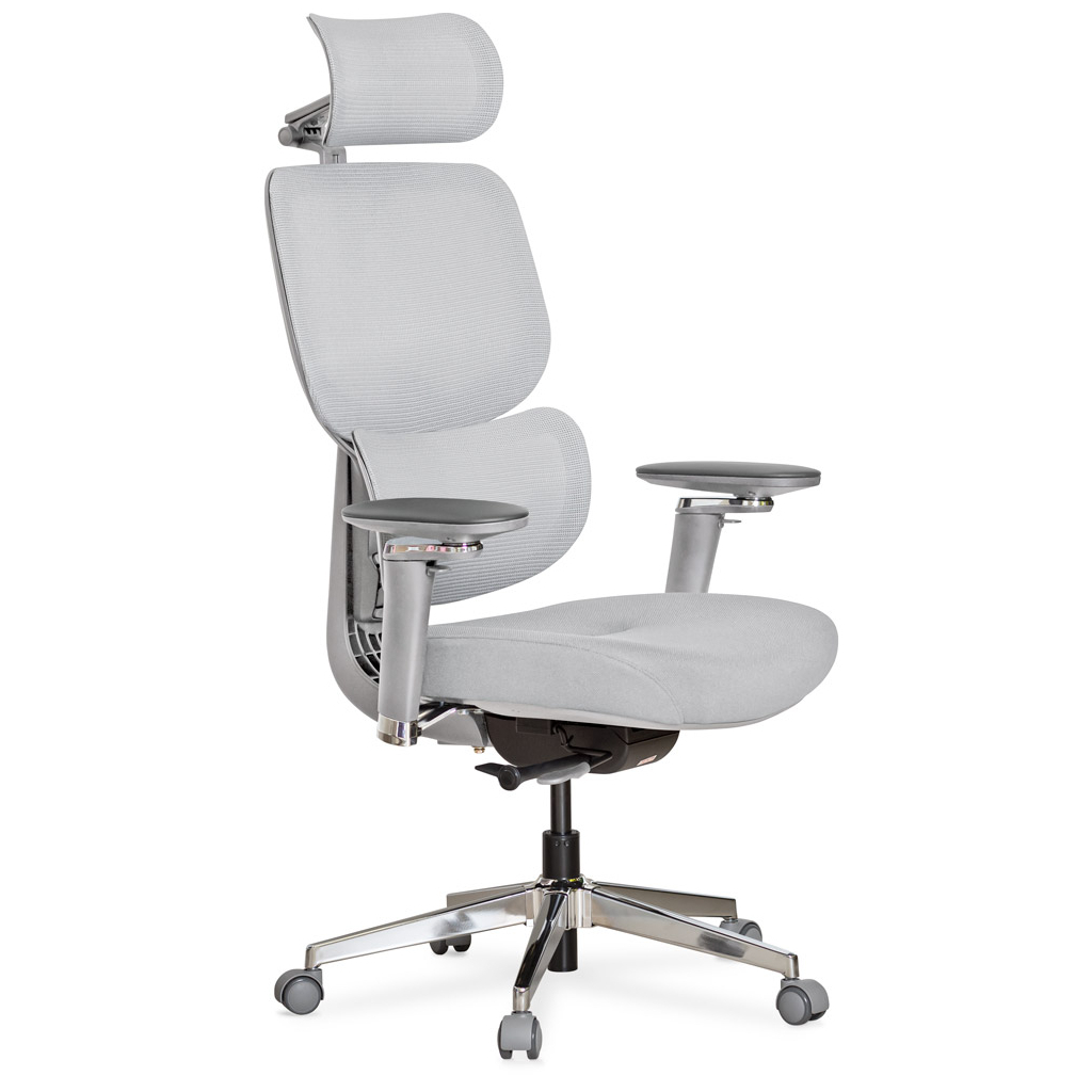 Офісне крісло Mealux D2 Air Fabric Grey (HF-D2 F/G) - зображення 1