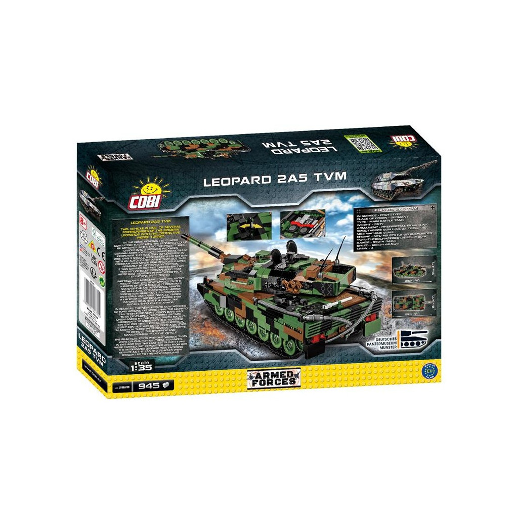 Конструктор Cobi Танк Леопард 2, 945 деталей (COBI-2620) - зображення 4