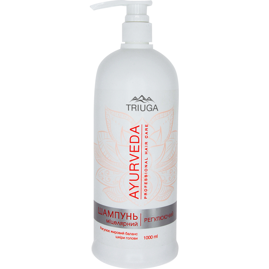 Шампунь Triuga Ayurveda Регулювальний Міцелярний 1000 мл (8908003544786) - изображение 1
