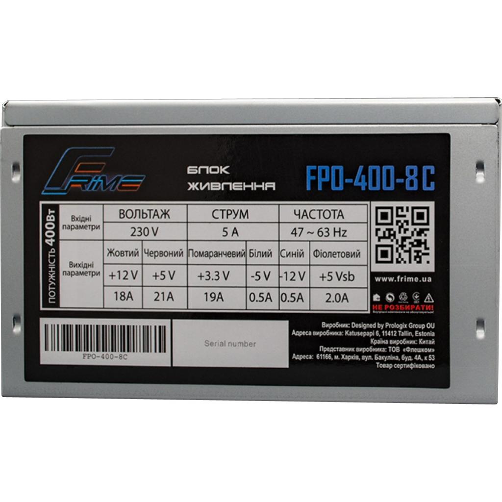 Блок живлення Frime 400W (FPO400-8C_OEM) - изображение 2