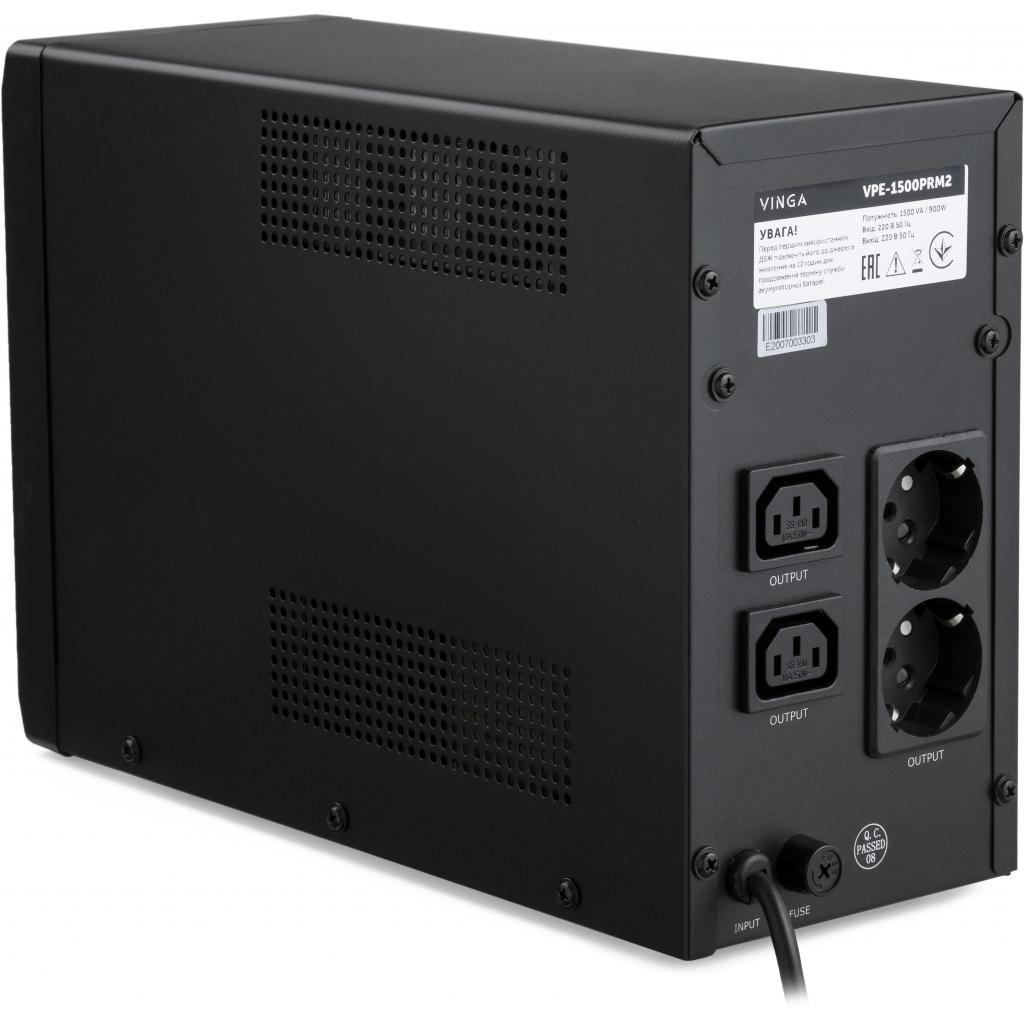 Пристрій безперебійного живлення Vinga LED 1500VA ( VPE-1500PRM2 ) (VPE-1500PRM2) - зображення 3