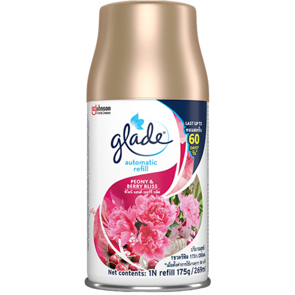 Освіжувач повітря Glade Півонія та соковиті ягоди змінний балон 269 мл (9555222605898/6223001346951) - зображення 1