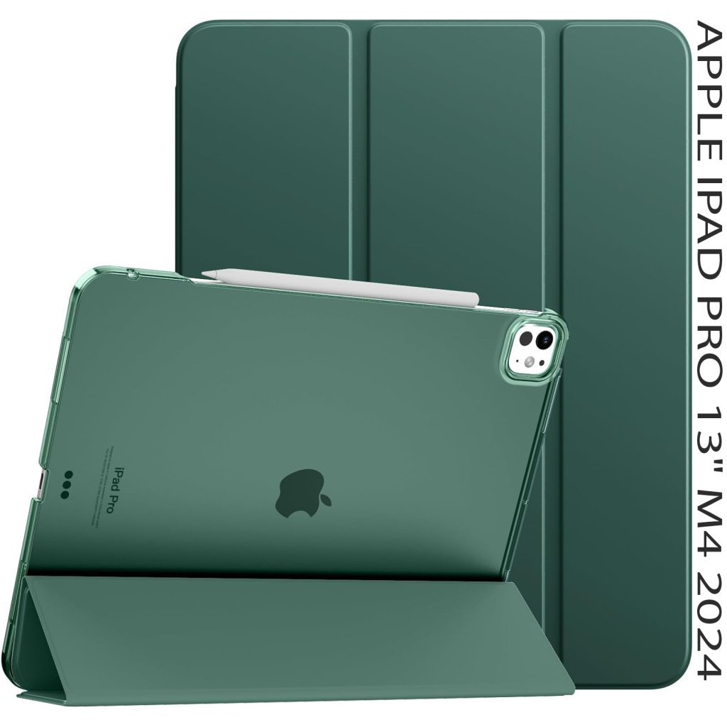 Чохол до планшета BeCover Tri Fold Hard Apple iPad Pro 13" M4 2024 Dark Green (711731) - зображення 1