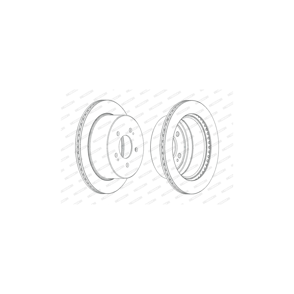 Гальмівний диск FERODO DDF2170C - зображення 1