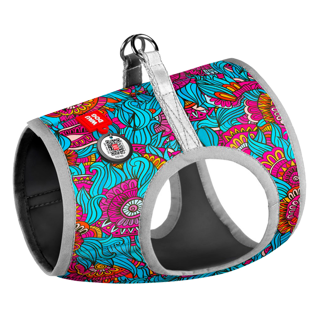 Шлея для собак WAUDOG Clothes з QR паспортом "Літо" S2 (2979) - зображення 1