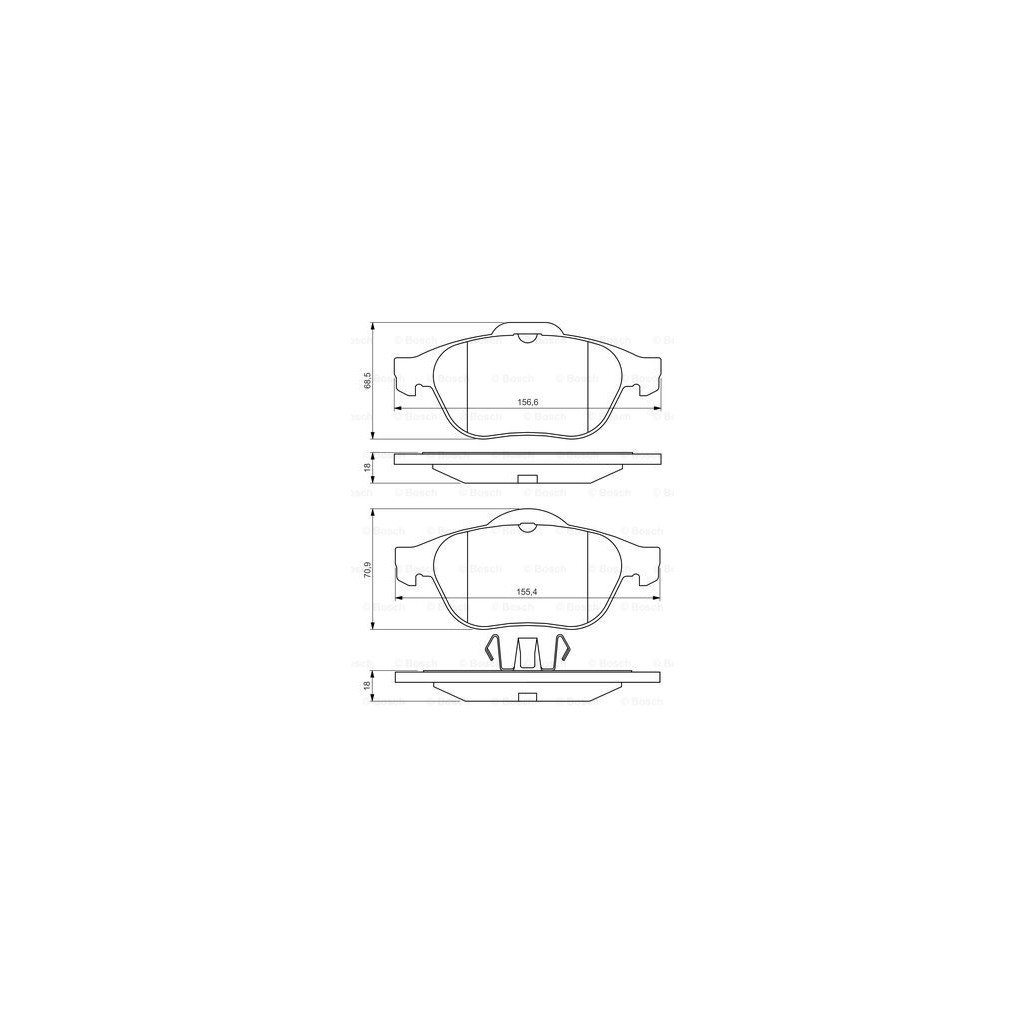 Гальмівні колодки Bosch 0 986 424 616 - зображення 7
