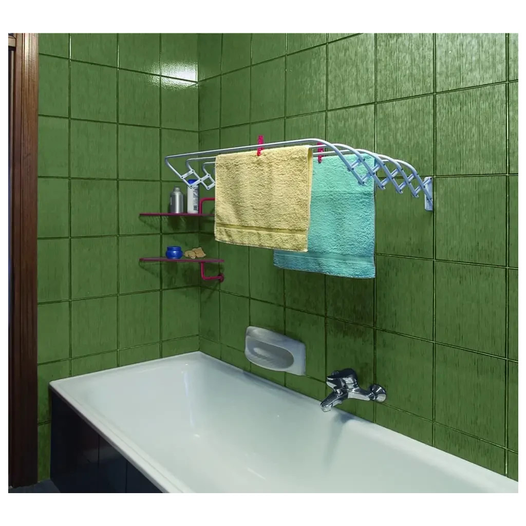 Сушарка для білизни Gimi Brio Super 120 настінна 6 м (156051) (928577) - зображення 3