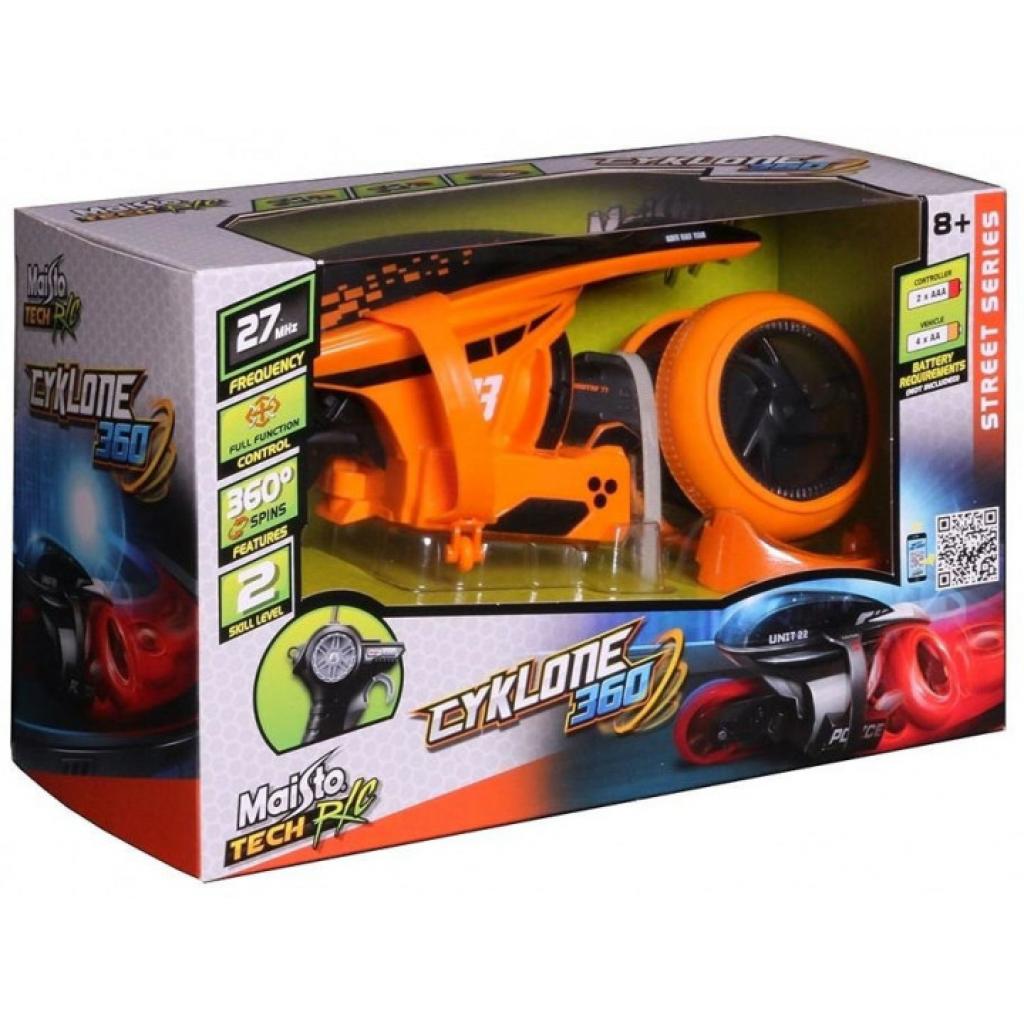 Радіокерована іграшка Maisto Мотоцикл Cyklone 360 помаранчево-білий (82066 orange/white) - зображення 3