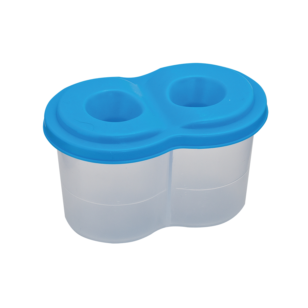 Стакан-непроливайка ZiBi з двома отворами, синій (ZB.6901-02) - изображение 1