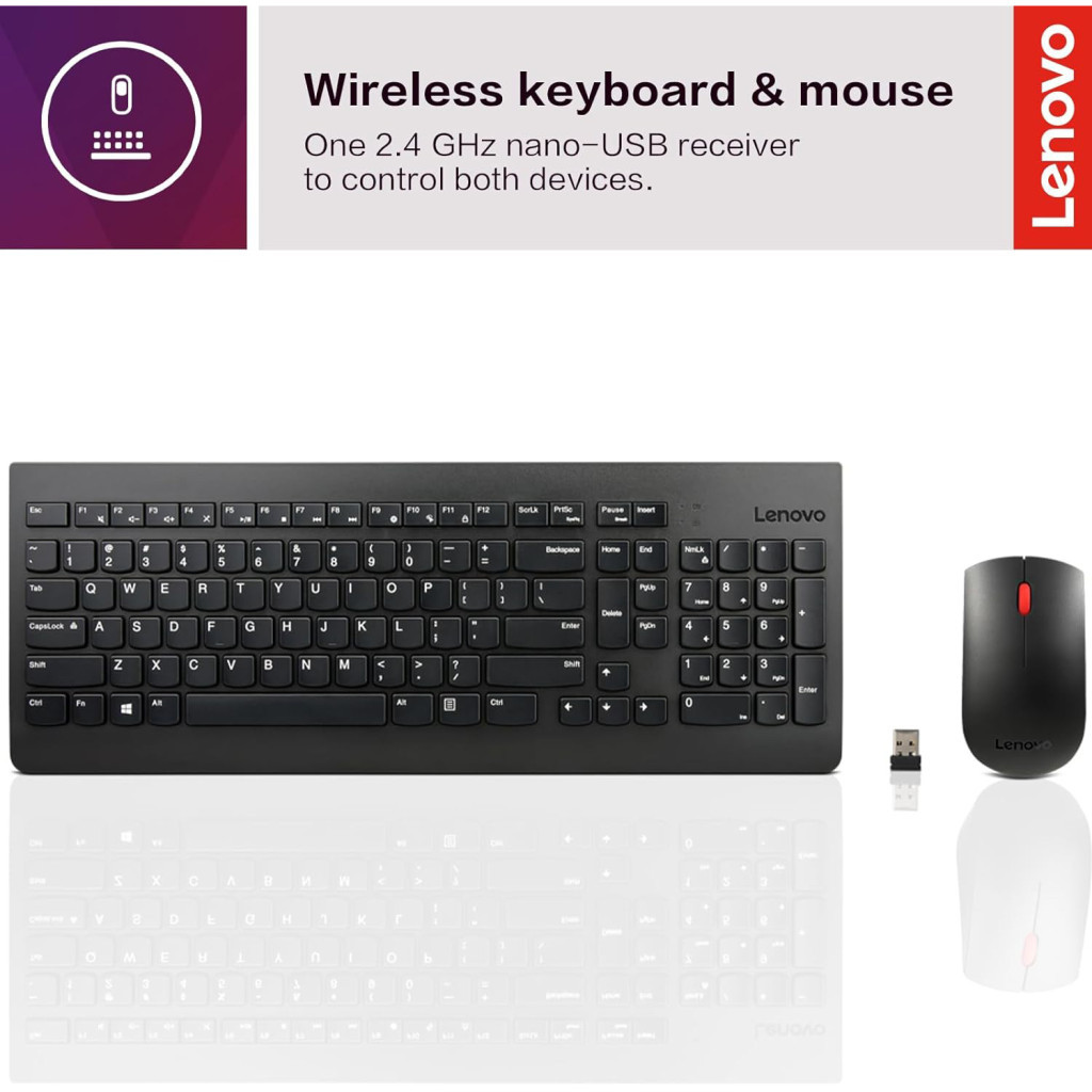 Комплект Lenovo 510 Combo Wireless UA Black (GX31D64836) - зображення 2
