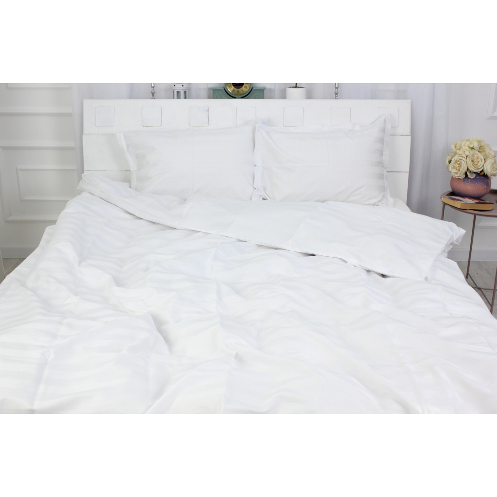 Постільна білизна MirSon Сатин Premium-страйп Royal Pearl 160х220 (2200001478961) - зображення 2