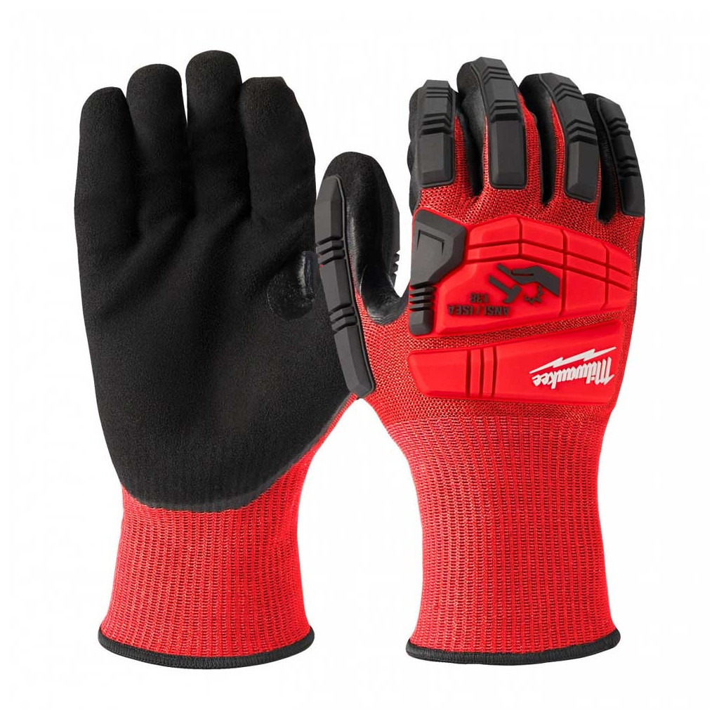 Захисні рукавички Milwaukee з захистом від удару та опором порізам рівень 3, 8/M (4932478127) - зображення 1