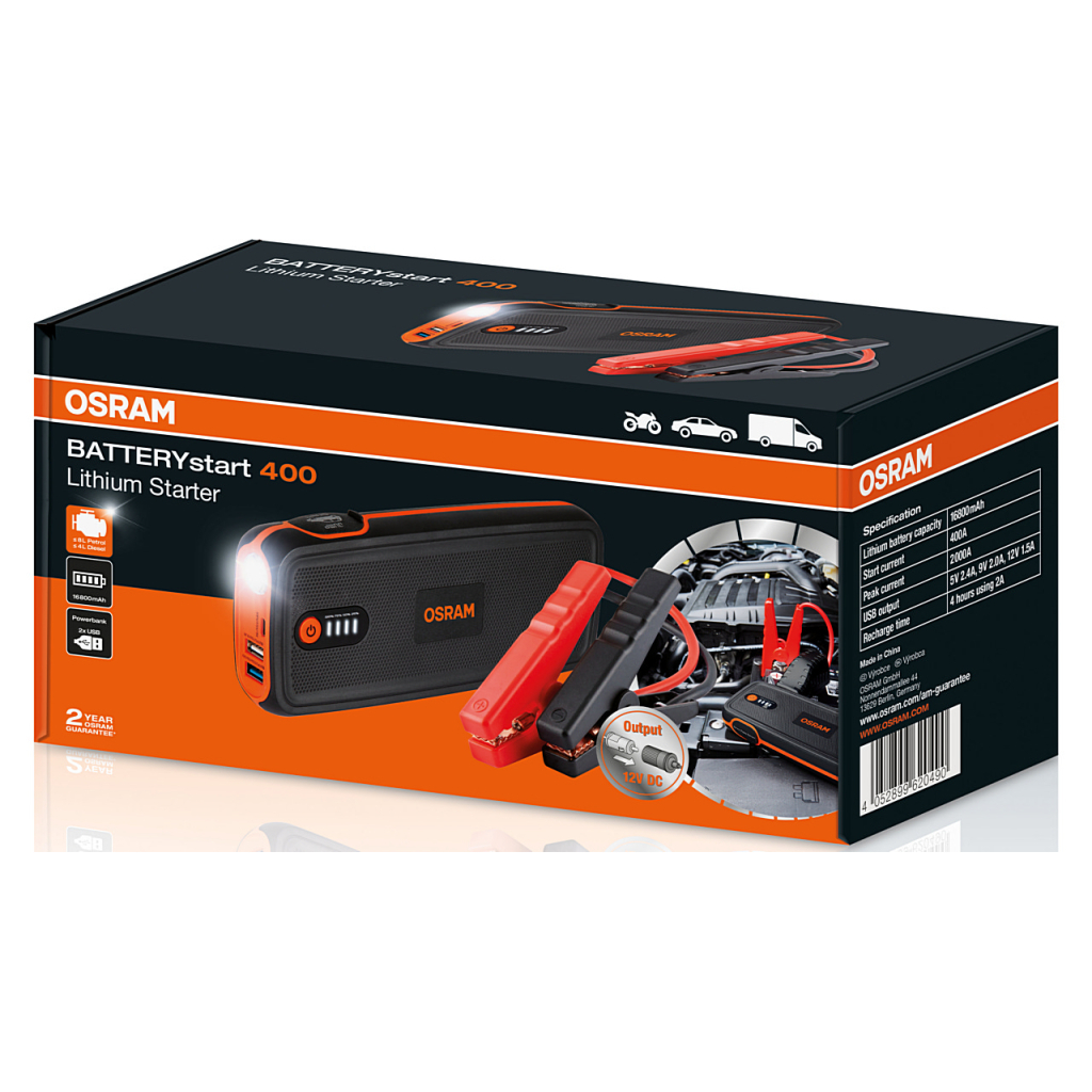 Пуско зарядний пристрій Osram OBSL400 - зображення 1