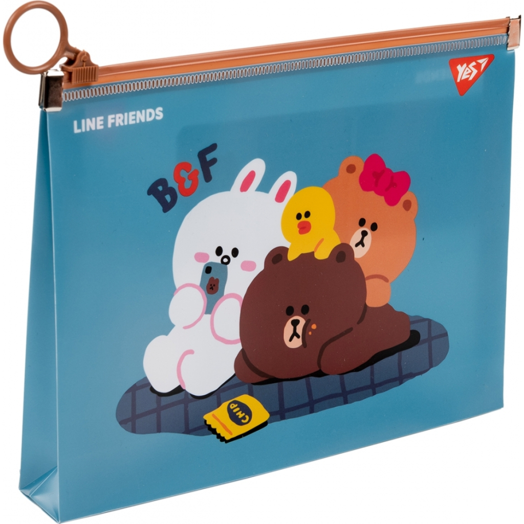 Папка на блискавці Yes B6 Line Friends. Cony (492095) - зображення 1