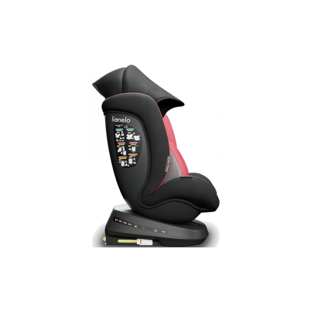 Автокрісло Lionelo Bastiaan One (0-36 кг) red chili (чорна база) (LO.A.BO06) - зображення 4