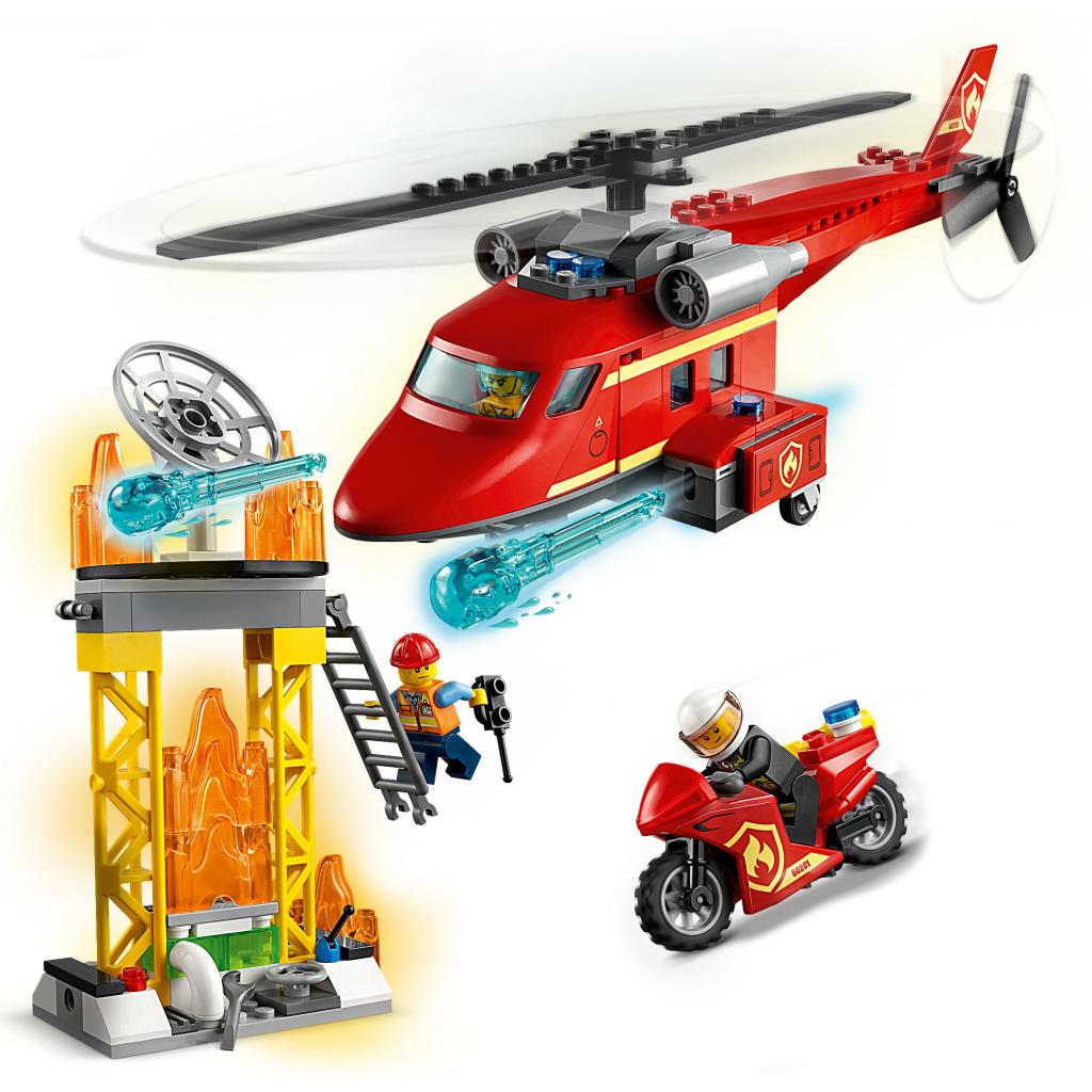 Конструктор LEGO City Fire Пожежний рятувальний вертоліт 212 деталей (60281) - зображення 3