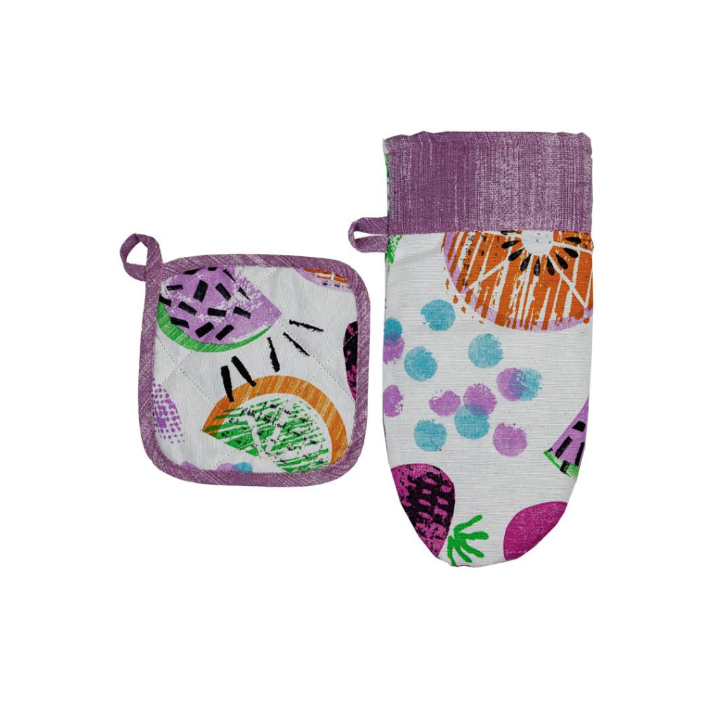 Кухонна прихватка Прованс Рукавичка Violet cherries 29х15 (032956) - зображення 3