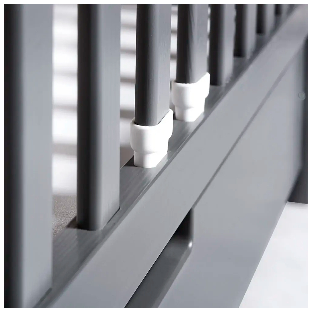 Ліжечко Klups Iwo з шухлядою та перегородкою 120 х 60 см Графітове (IWO1) - зображення 7