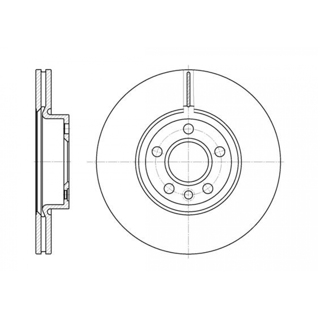 Гальмівний диск REMSA 6728.10 - зображення 1
