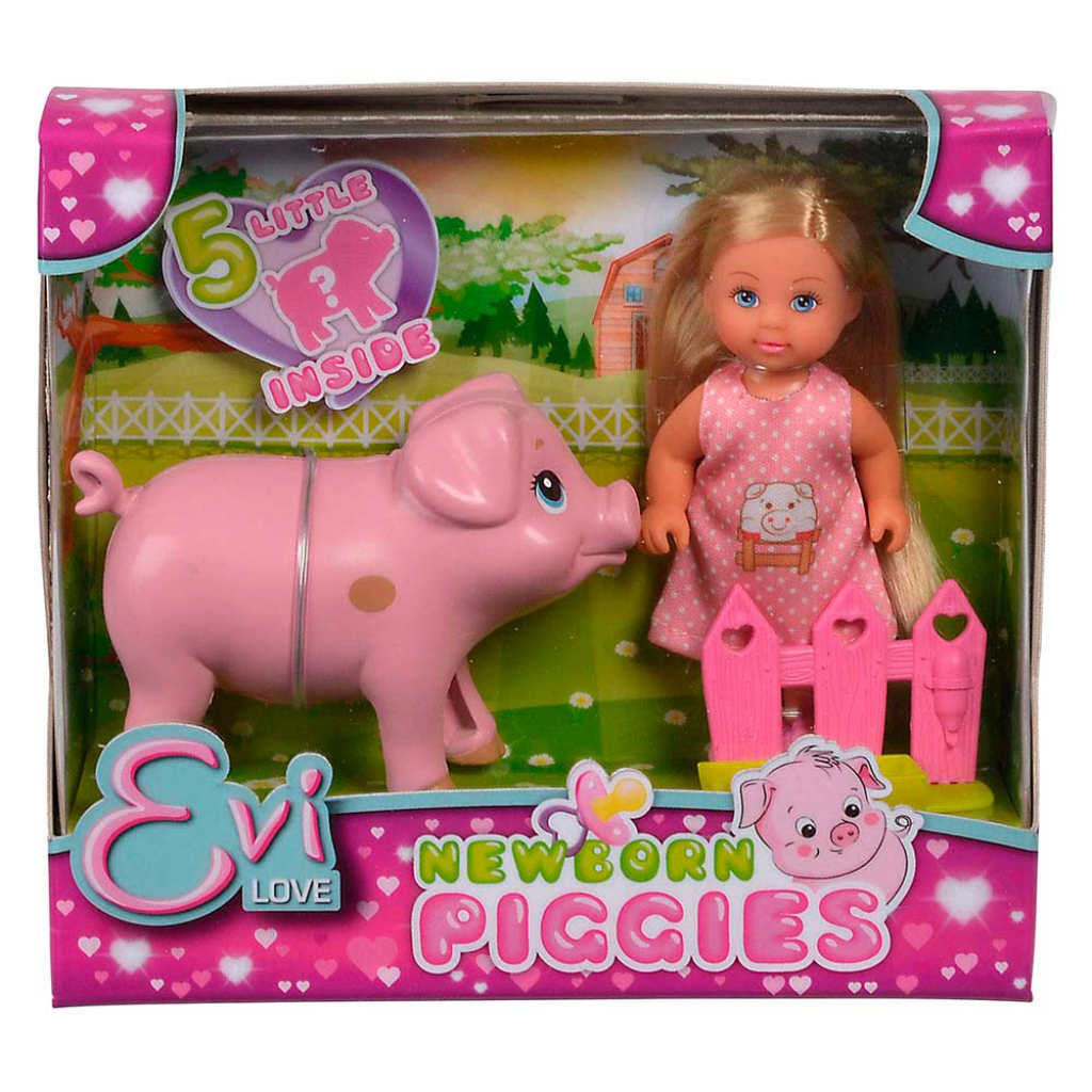 Лялька Simba Еві Вагітна свинка з поросятами (5733337) - зображення 3