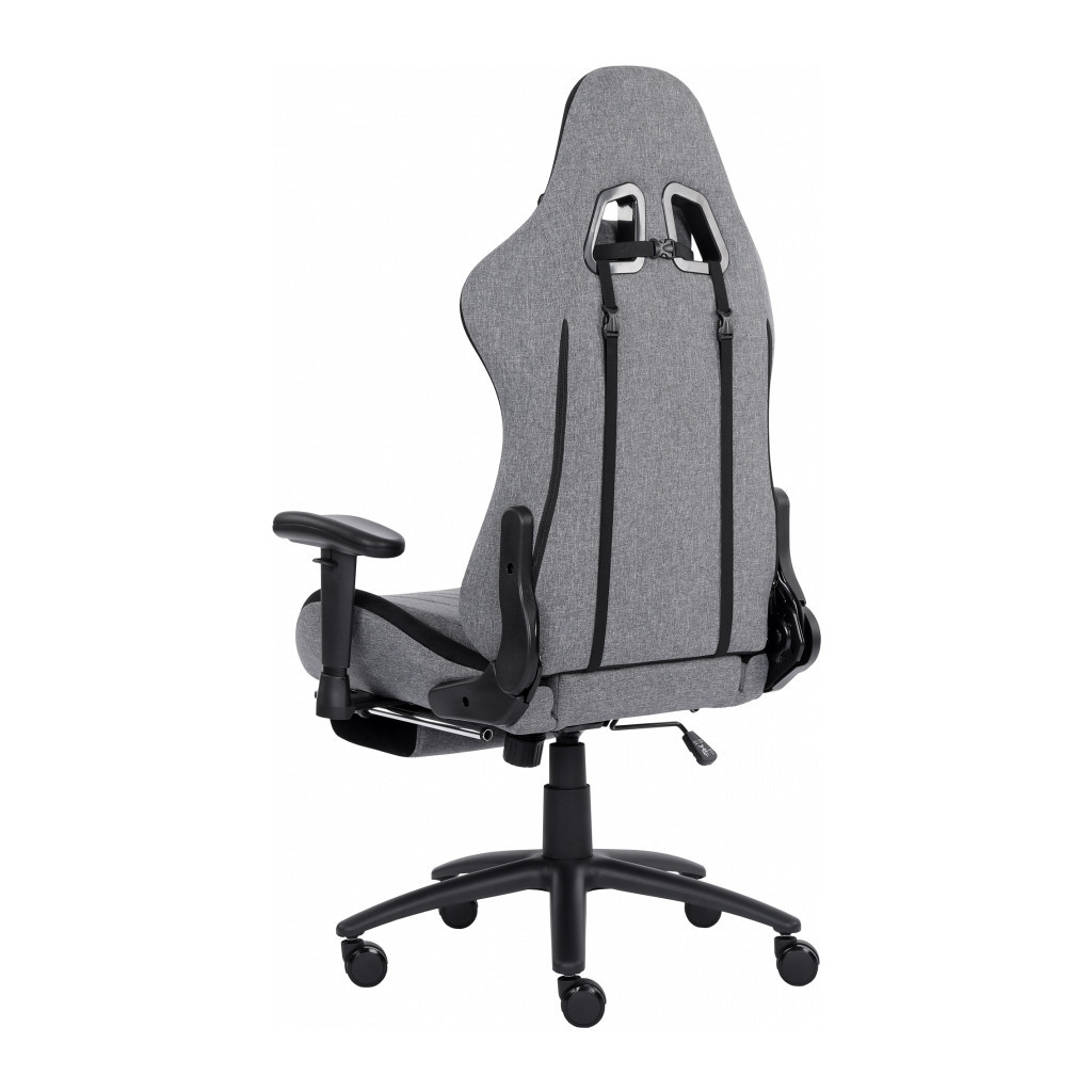 Крісло ігрове GT Racer X-2534-F Gray/Black Suede (X-2534-F Fabric Gray/Black Suede) - зображення 6