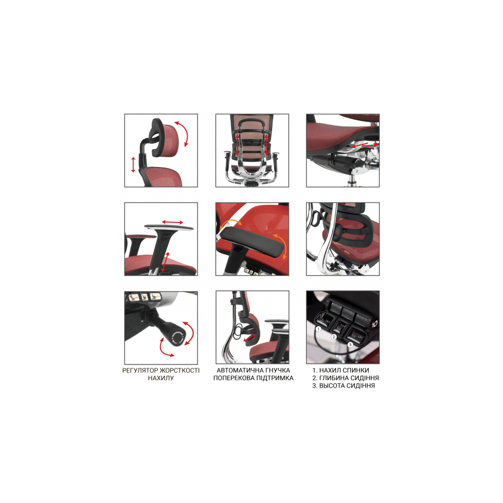 Офісне крісло GT Racer X-802 Black (X-802 Black (W-21 B-41)) - зображення 8