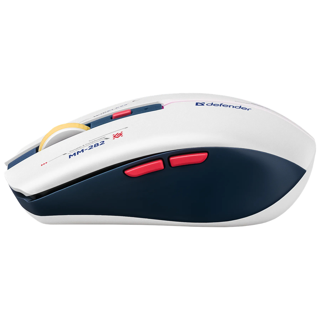 Мишка Defender Dila MM-282 Wireless White/Blue (52282) - зображення 3