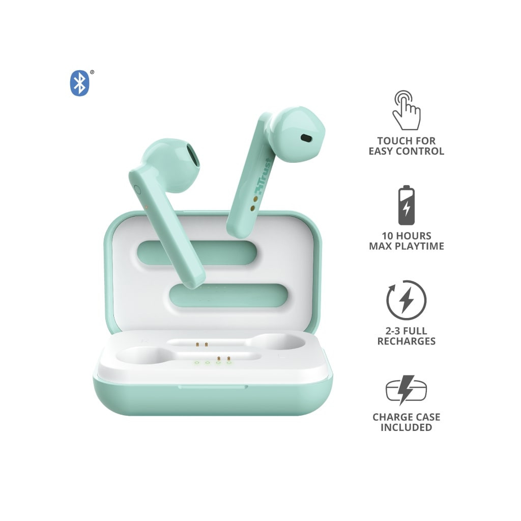 Навушники Trust Primo Touch True Wireless Mic Mint (23781) - зображення 10