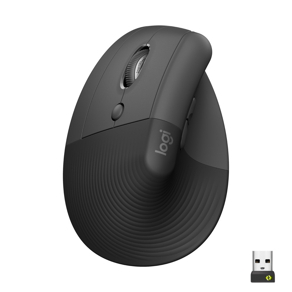 Мишка Logitech Lift Left Vertical Ergonomic Wireless/Bluetooth Graphite (910-006474) - зображення 1