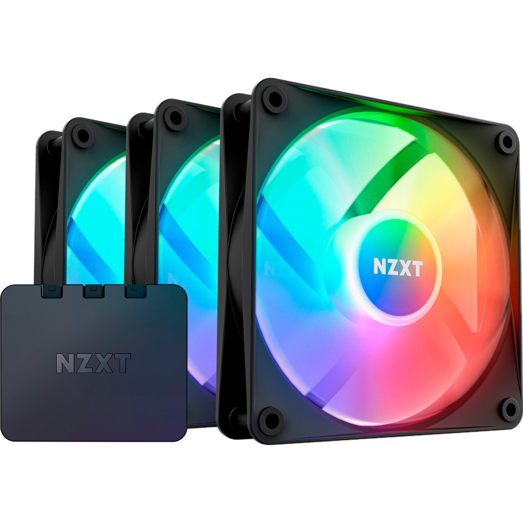 Кулер до корпусу NZXT F120RGB Core - 120mm Hub-mounted RGB Fan (RF-C12TF-B1) - зображення 1