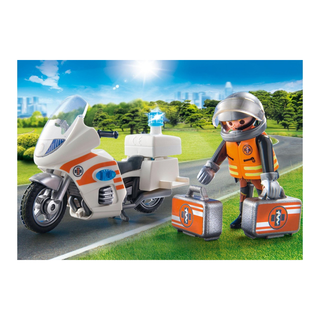 Конструктор Playmobil City life Мотоцикл МЧС (70051) - зображення 3